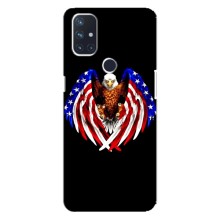 Чехол Флаг USA для OnePlus Nord 10 5G (Крылья США)