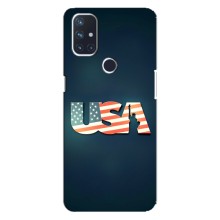 Чехол Флаг USA для OnePlus Nord 10 5G (USA)