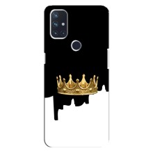 Чохол (Корона на чорному фоні) для ВанПлас Норд 10 (5G) (Золота корона)