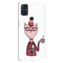 Чехол на тематику: Коты для OnePlus Nord 10 5G (Кот аристократ)