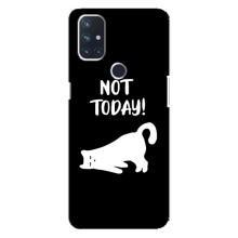 Бампер с изображением Котиков для ВанПлас Норд 10 (5G) (Not Today)