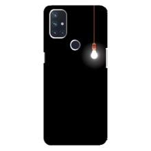 Чехол с картинками на черном фоне для OnePlus Nord 10 5G – Лампочка