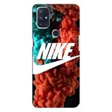 Чехол для OnePlus Nord 10 5G - с принтом Найк (AlphaPrint) (Дымчатый найк)