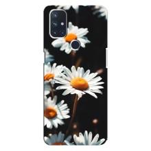 Чехол с ромашками на OnePlus Nord 10 5G – Белые ромашки