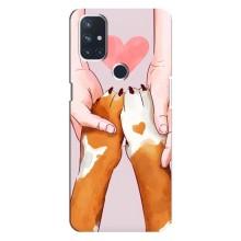 Чехол (ТПУ) Милые собачки для OnePlus Nord 10 5G – Любовь к собакам