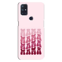 Чехлы на день мамы для ВанПлас Норд 10 (5G) – Надпись мама