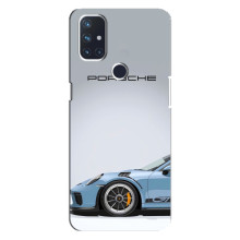 Чохол з авто Порше для OnePlus Nord 10 5G – Блакитний Порше