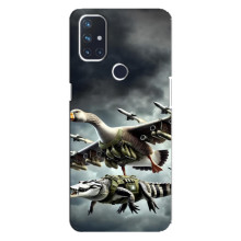 Чехол с мемами тралалело тралала для OnePlus Nord 10 5G – Гусини и крокодило