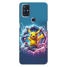 Чохол з Пікачу на OnePlus Nord 10 5G – Лого Пікачу