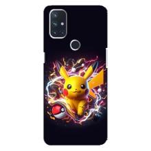Чохол з Пікачу на OnePlus Nord 10 5G – Пікачу з м'ячем