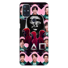 Чехол Гра в кальмара для OnePlus Nord 10 5G – Персонажи игры кальмара