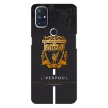 Силиконовые Чехлы принт Футбол на OnePlus Nord 10 5G – Liverpool