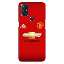 Силиконовые Чехлы принт Футбол на OnePlus Nord 10 5G – Man United