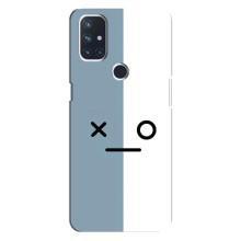 Силиконовые Чехлы (смешные стикеры) для OnePlus Nord 10 5G – Серо-белый