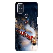 Силіконовий бампер на різдво для OnePlus Nord 10 5G (Потяг)
