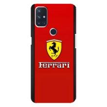 Силіконовий бампер з картинкою машини на OnePlus Nord 10 5G – Ferrari Logo