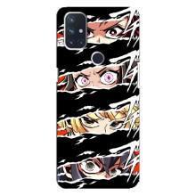 Силіконові чохлі з очіма Anime для ВанПлас Норд 10 (5G) – Очі на чорному
