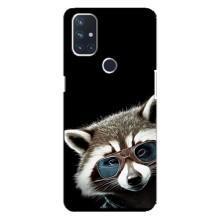 Силиконовый Чехол с Енотами на OnePlus Nord 10 5G – Стильный Енот