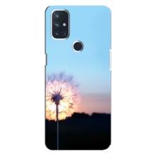 Силіконовий Чохол з кульбабками на OnePlus Nord 10 5G – Захід з кульбабкою