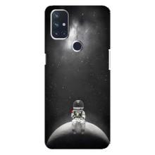 Силиконовый Чехол с принтом "Космонавты" на OnePlus Nord 10 5G – Космонавт романтик