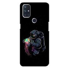 Силиконовый Чехол с принтом "Космонавты" на OnePlus Nord 10 5G – В руках земля