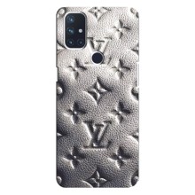 Текстурный Чехол Louis Vuitton для ВанПлас Норд 10 (5G) (Бежевый ЛВ)