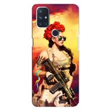 ЗСУ Чохли (TPU) для OnePlus Nord 10 5G – Жінка солдат