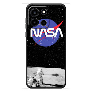 Силиконовый бампер с принтом "Наса" на OnePlus Turbo 6 (Nasa на луне)