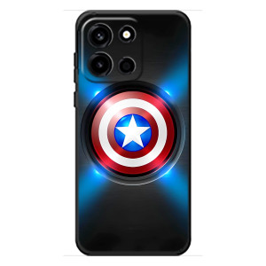 Чехол с Щитом Капитана Америки на OnePlus Turbo 6 (Яркий Щит Капитана)