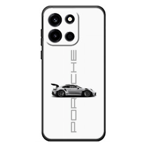 Чехол с авто Порше для OnePlus Turbo 6 – белый Порше