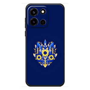 Чехол с украинским гербом на OnePlus Turbo 6 – Цветочный герб