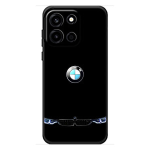 Силиконовый бампер с картинкой машины на OnePlus Turbo 6 (Черный BMW)