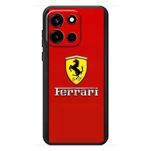 Силиконовый бампер с картинкой машины на OnePlus Turbo 6 (Ferrari Logo)