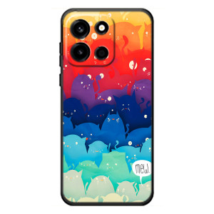 Силиконовый чехол с котиком для OnePlus Turbo 6 (Mew)