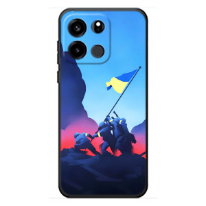 Чехол с украинским воином на OnePlus Turbo 6V (Украинский прапор)