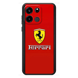 Силиконовый бампер с картинкой машины на OnePlus Turbo 6V – Ferrari Logo