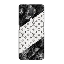 Чехол Стиль Louis Vuitton на Oppo A11 (LV на белом)