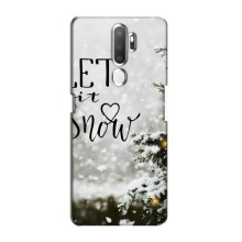 Новорічні, Святкові Чохли для Oppo A11 - 2024 год – Let it snow