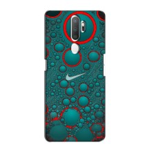 Силиконовый Чехол на Oppo A11 с картинкой Nike (Найк зеленый)