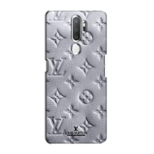Текстурный Чехол Louis Vuitton для Оппо А11 (Белый ЛВ)