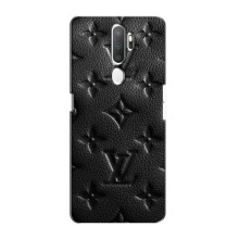 Текстурный Чехол Louis Vuitton для Оппо А11 – Черный ЛВ