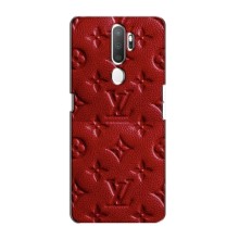 Текстурный Чехол Louis Vuitton для Оппо А11 (Красный ЛВ)