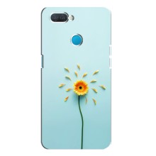 Чехлы с Цветами для OPPO A12 (VPrint) (Желтый цветок)