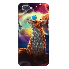 Чехлы с картинкой Лисички для OPPO A12 (VPrint) (Лисица в космосе)