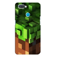 Чехол Майнкрафт на OPPO A12 (AlphaPrint) Minecraft (текстура Майнкрафт)