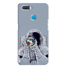Чехол NASA для OPPO A12 (AlphaPrint) (Космонавт фото)