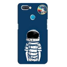 Чехол NASA для OPPO A12 (AlphaPrint) (Мальчик в шлеме)