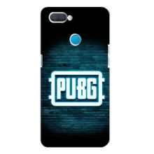 Чехол PUBG для Оппо А12 (AlphaPrint) (Лого PUBG)