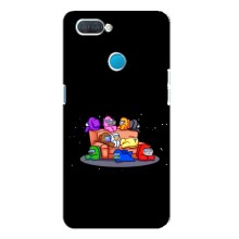 Чехол Амонг Ас для OPPO A12 (AlphaPrint) (Амонг-ас)