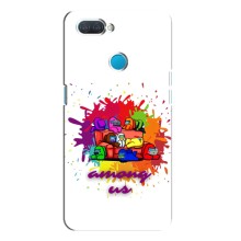 Чехол Амонг Ас для OPPO A12 (AlphaPrint) (Яркий АмонгАс)